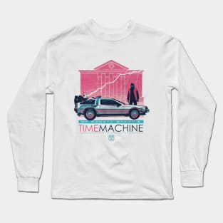 DR. Emmett Brown's time machine Long Sleeve T-Shirt